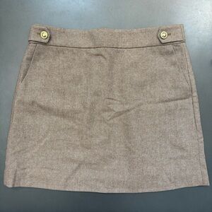 J. Crew Tan Brown Mini Skirt - Size 14